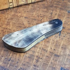 Carved Horn Hand Made Steel
