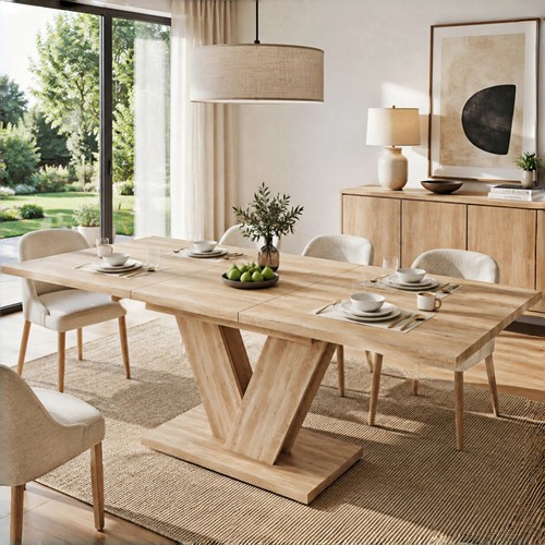Extendable dining table - dining,