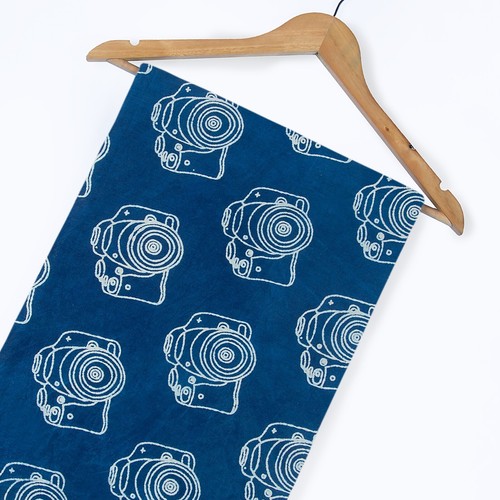 Camera india block print - block,