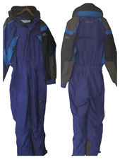 Vintage Fila Ski Suit Men Medium Blue Color Block Retro Vented  Snowsuit 80 90