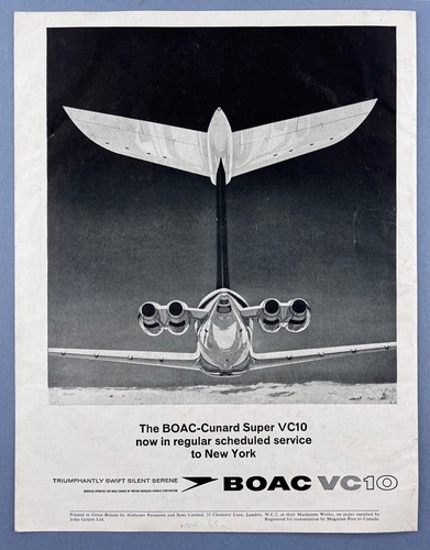 Boac vickers vc10 vintage - vickers,