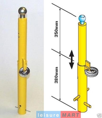Security post removable hitch - removable,