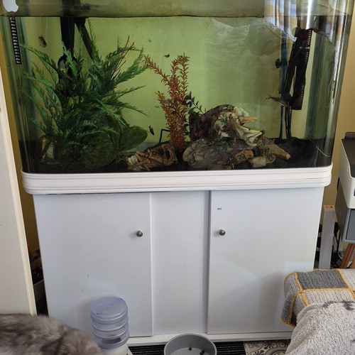 White 200 litre tank and - white, stand
