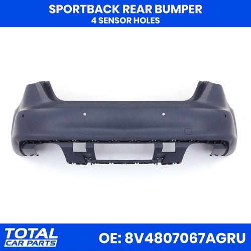 Primed rear bumper pdc - primed, for