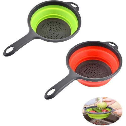 Silicone collapsible colander - collapsible,