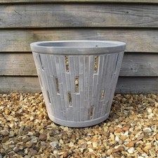 Plant Pot Stone Mirror Finish