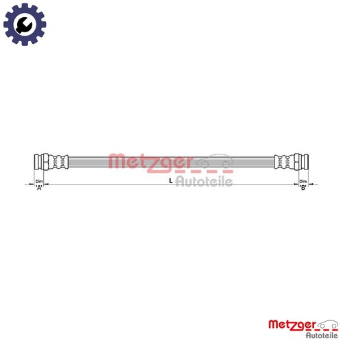 Brake hose 4110485 for fiat - brake,