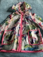 Next Beautiful Girl's Fish Rain Coat Size 2-3 Years Old