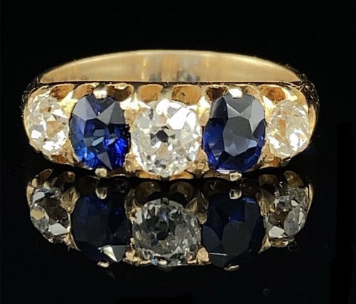 Victorian gold sapphire and - victorian,
