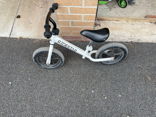 Ridestar balance bike - in, white