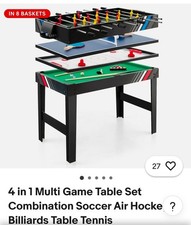 Hypro Playroom Multi Functional Table - Ping Pong, Fussball, Airhockey, Pool