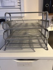 Letter Trays 2-Pack Stackable Paper Sorter and Desk Organizer