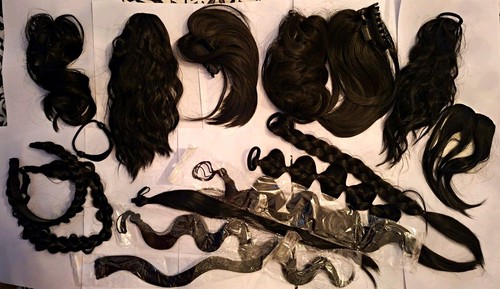 Natural black clip - black, clip-in