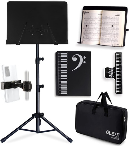 Sheet music stand full - full, metal
