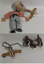 VINTAGE : BOY & BENGO PUPPETS MADE BY PELHAM PUPPETS (SK)