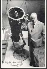 Patrick Moore genuine authentic signed autograph signature COA UACC