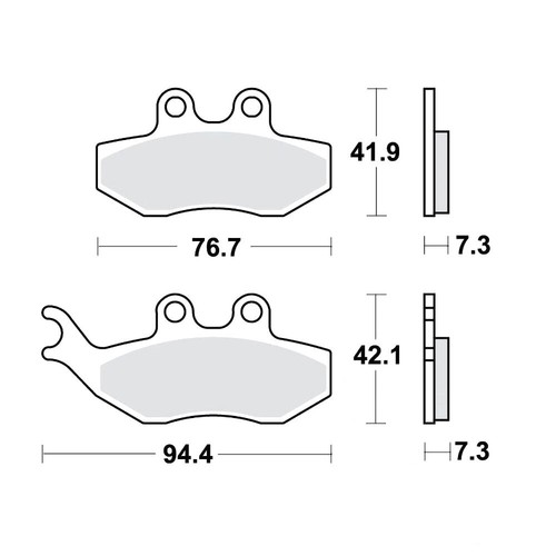 Trw lucas brake - pads, 787.27.32