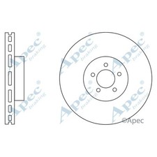 2x Brake Discs Vented For Jaguar XF 3.0 Apec Red Front C2C25337 T2R5939