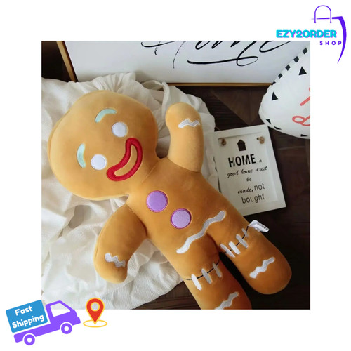 Gingerbread man plush - gingerbread, soft