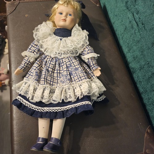 Vintage porcelain doll - vintage,