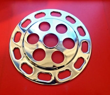 VINTAGE CHROME SPOKE PROTECTOR,190 MM DIAMETER,IN EXC COND,BRIGHT CHROME