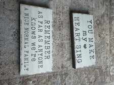 Job Lot Of Signs, 7 In Total, New Old Stock, 2 Different Types