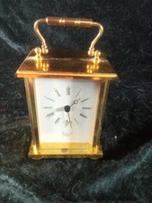 Vintage Rapport London Solid Brass Carriage Clock Battery - Some wear and tear