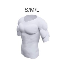 Men's Fake Muscle T-shirt Costume Padded T-shirt for Cosplay Wedding New