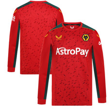 Wolverhampton Wanderers Men's Shirt (Size XL) Castore Pro Away LS Top - New