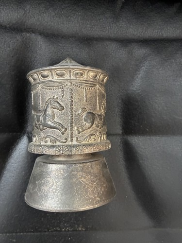 Vintage silver plated carousel - plated,