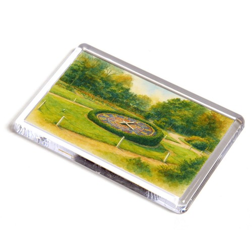 Fridge magnet floral clock - magnet,