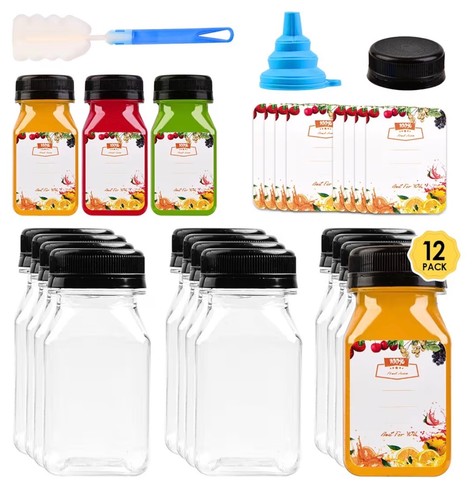 12pcs 4oz mini plastic - 4oz, juice