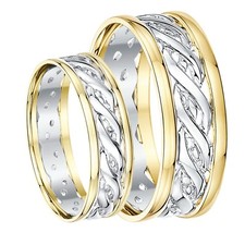 His & Hers 6&7mm 9ct Gold Two