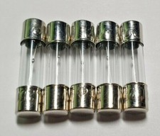Slow Blow Glass Fuse 5 Pack - 250V 5x20mm - 0.5-15Amp Options - Free UK P&P