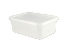 20 x 2 Litre Rectangular Ice Cream Tubs & Lids Kitchen Food Storage Containers
