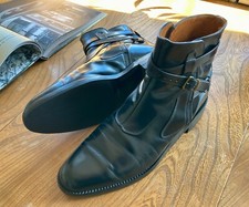 DAN POST - Vintage Benchmade Jodhpur Riding Boots - Black Leather - UK 9.5