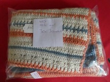 Stunning Pure Wool Pram Baby Blanket Hand-Made In Scottish Highlands