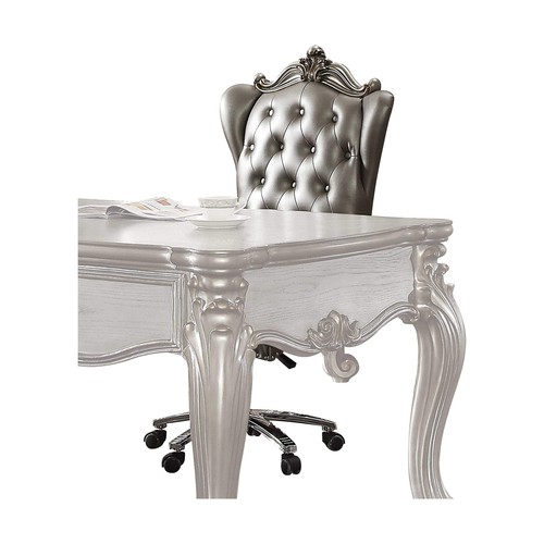 Gray faux leather tufted - gray, seat