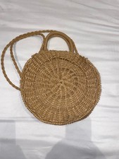 New Look Round Boho Raffia Style Straw Crossbody Bag