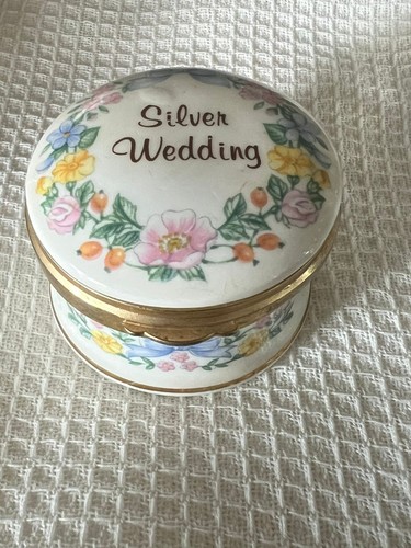 Falcon china trinket box - china,