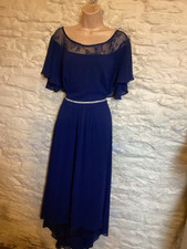 BNWOT Navy bridesmaid party Prom dress evening  Lace Gem Detail Plus size 22