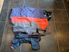 Joblot of 4 mixed sized dog coats.