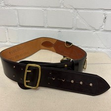 OFFICERS SAM BROWNE - Size 1 , Brown Leather Dress Waist Belt , British Army