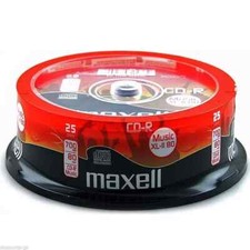25 x Maxell CD-R 80 Mins XL-II