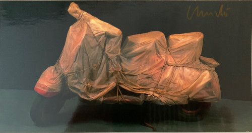 Christo signed xxl art card - signed,