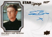 James Bond Villains & Henchman, Sean Bean (Alec Trevelyan) Autograph Card SS-SB