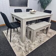 Grey Kitchen Dining Table, 4