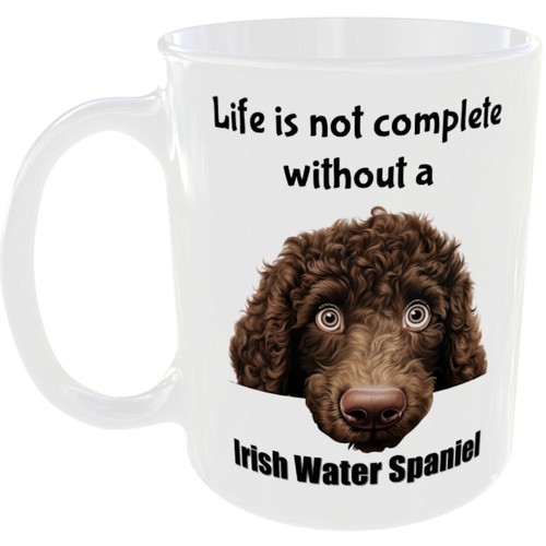 Irish water spaniel mug - water, dog