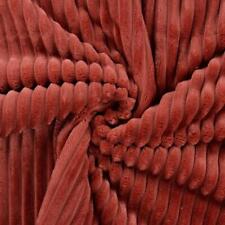 Cuddlesoft Fleece Jumbo Cord Fabric Material TERRACOTTA
