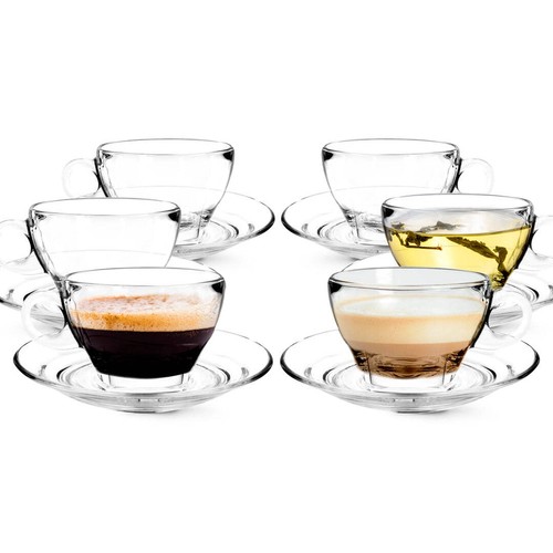 Glass latte cup - cup,